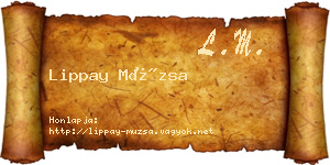 Lippay Múzsa névjegykártya